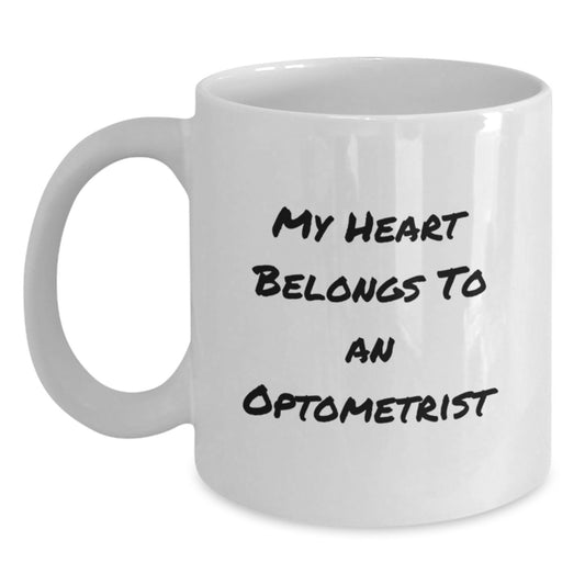 Funny Optometrist Gifts from Men, White Coffee Mug for Optometrist Graduation Unique Gifts - Main
