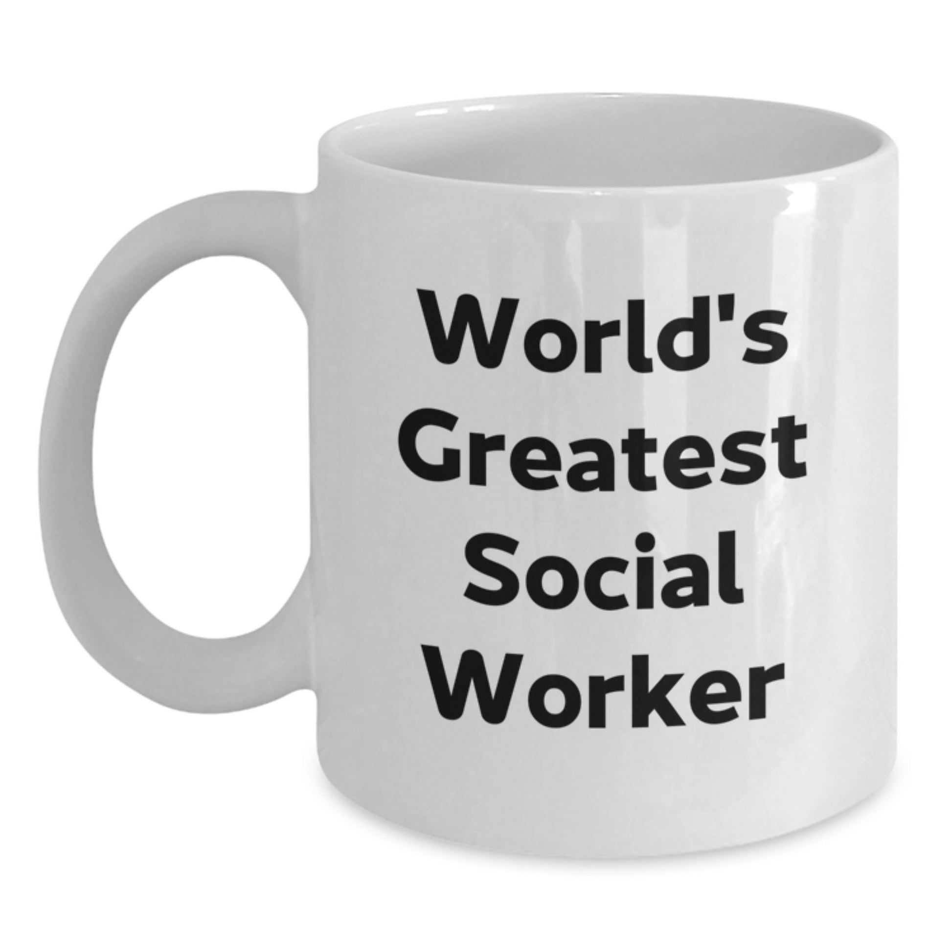 Social Worker White Coffee Mug Keepsake Birthday Gift for Him - Main