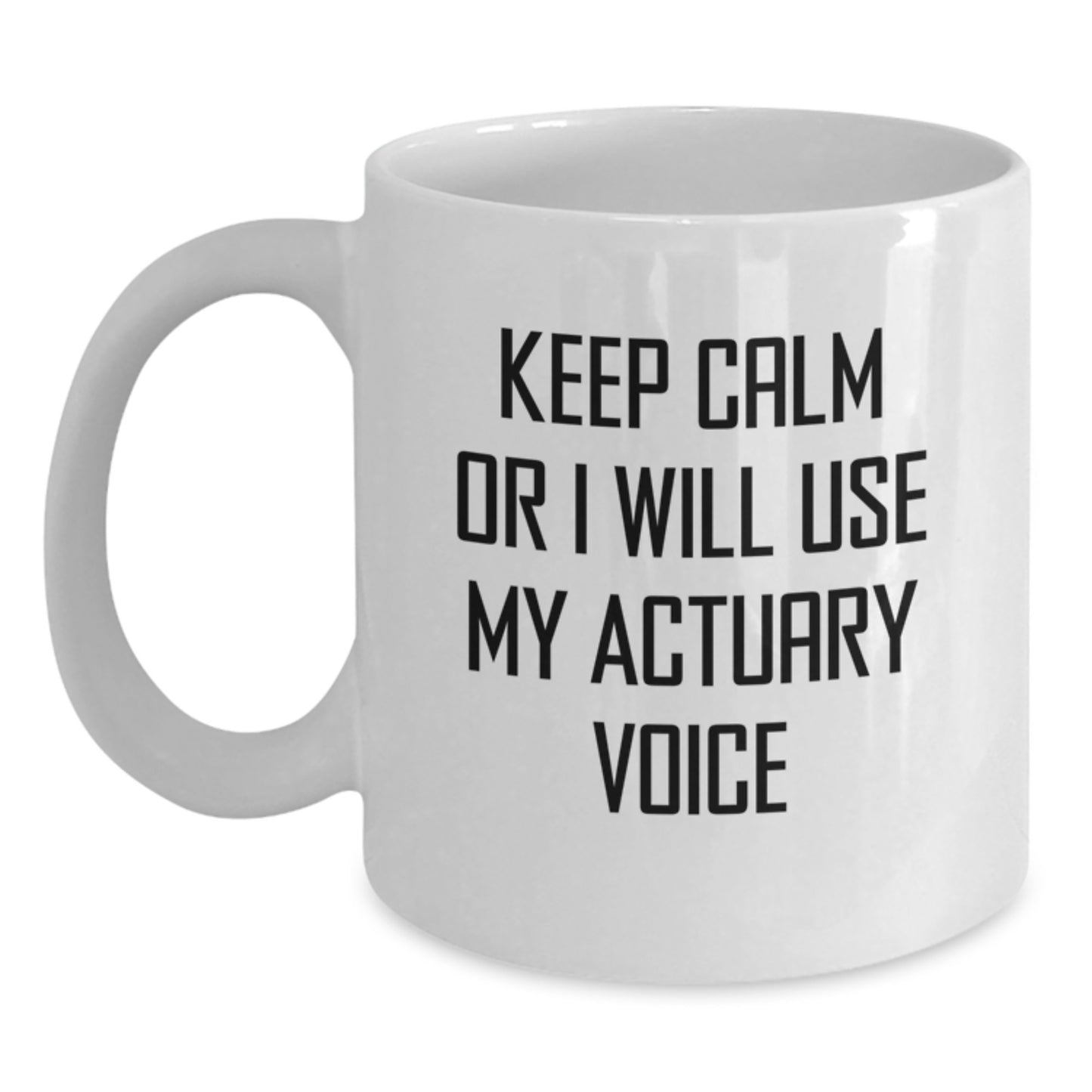 Actuary Keepsake White Coffee Mug for Him Birthday Gift Professional - Main