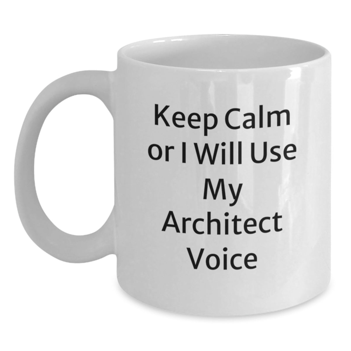 Architect Coffee Mug Gift Keep Calm Or I Will Use My Architect Voice - Main