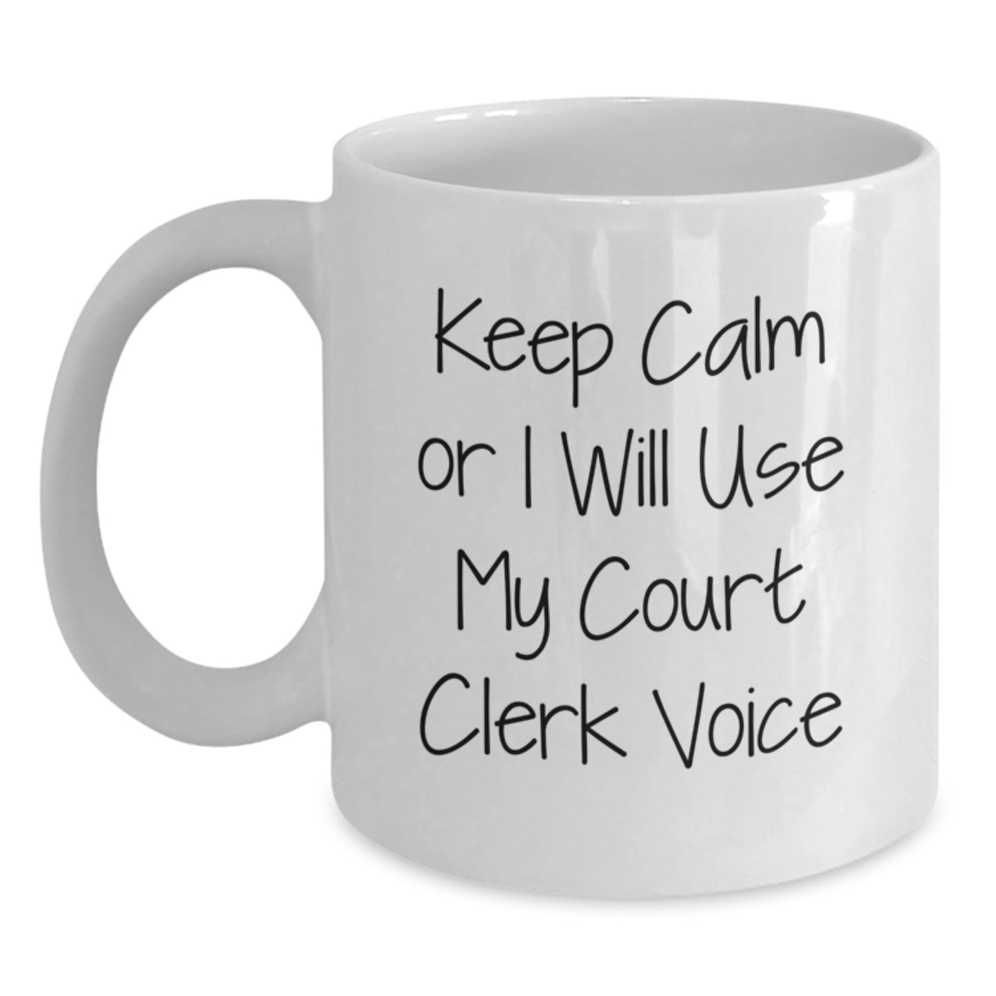 Court Clerk Keepsake Mug for Him Birthday Gift White 11oz Ceramic - Main