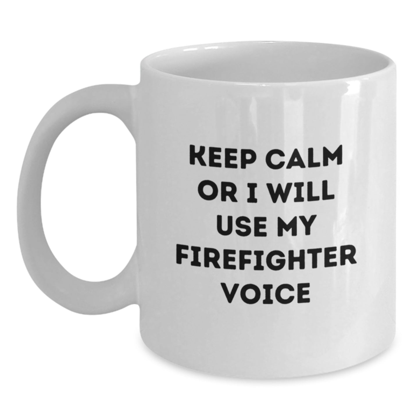 Firefighter White Coffee Mug Keepsake Birthday Special Gift for Him - Main