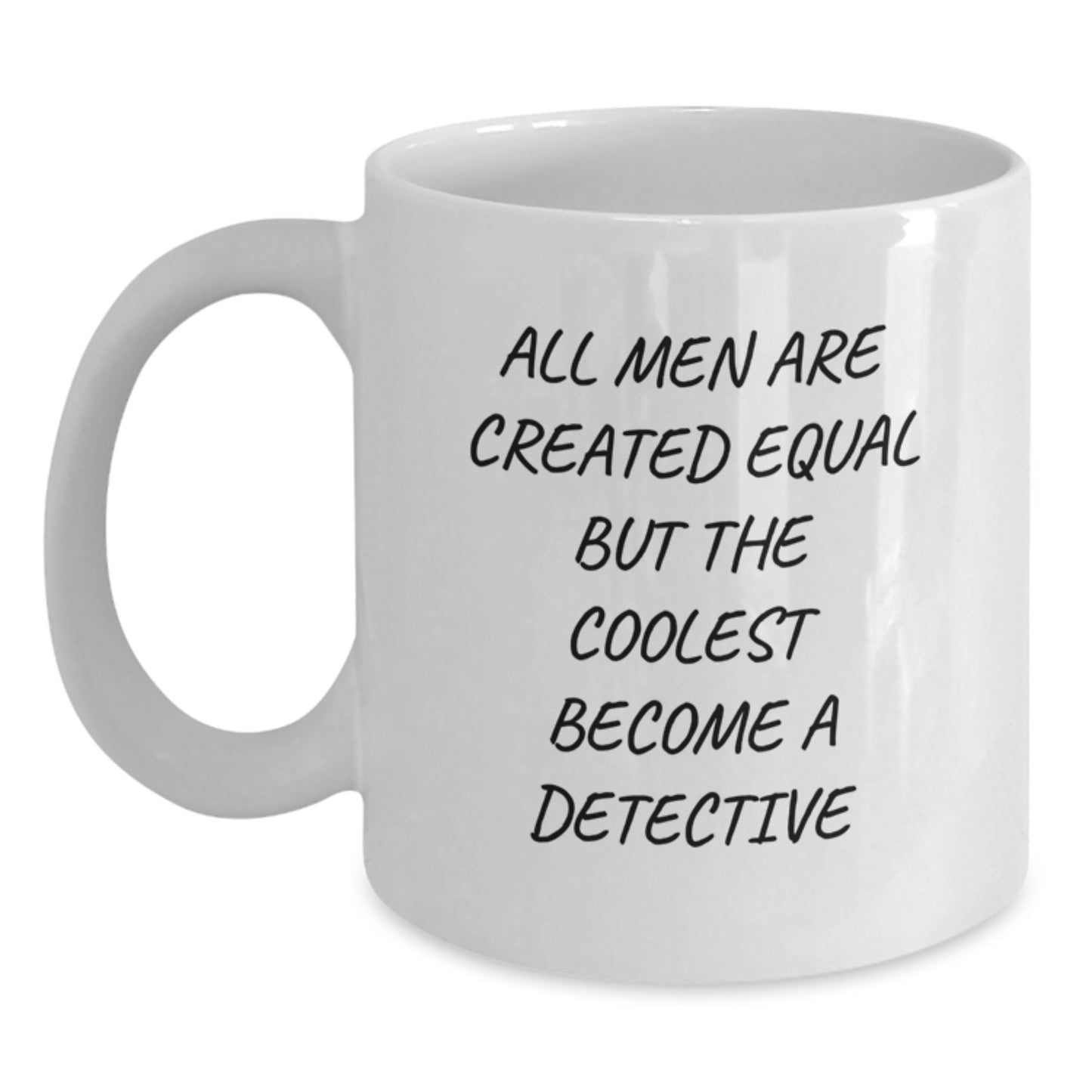 Detective Keepsake White Mug for Him Birthday Gift - Main