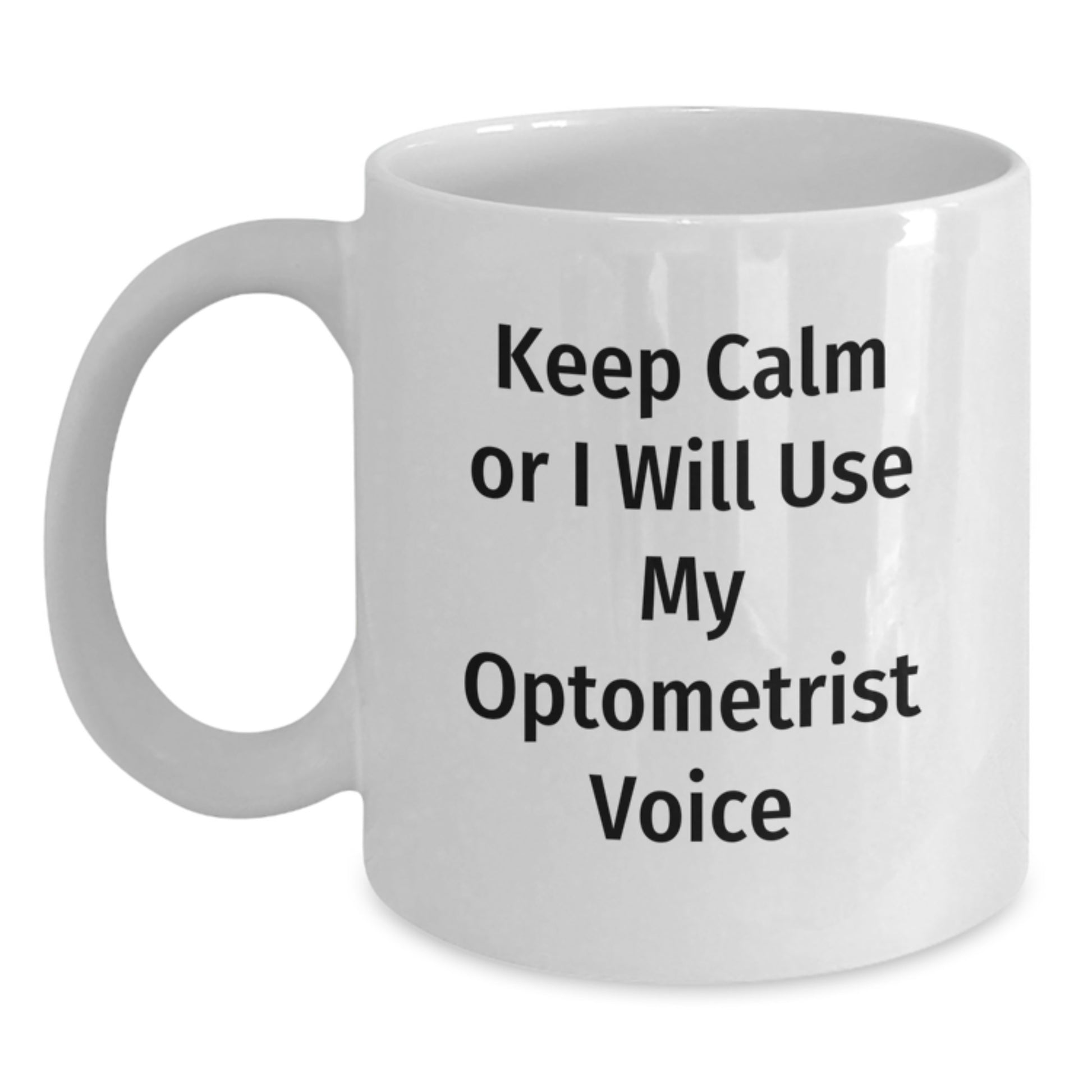 Optometrist Keepsake White Coffee Mug for Him Birthday Gift - Main