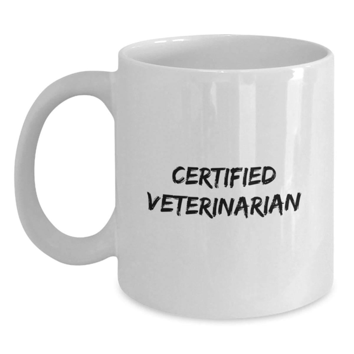 Funny Veterinarian Gifts from Friends, Birthday Unique Mug for Men or Women, Gifts for Veterinarian with 'Certified Veterinarian' Quote on White Coffee Mug, 11oz or 15oz Ceramic Mug - Main