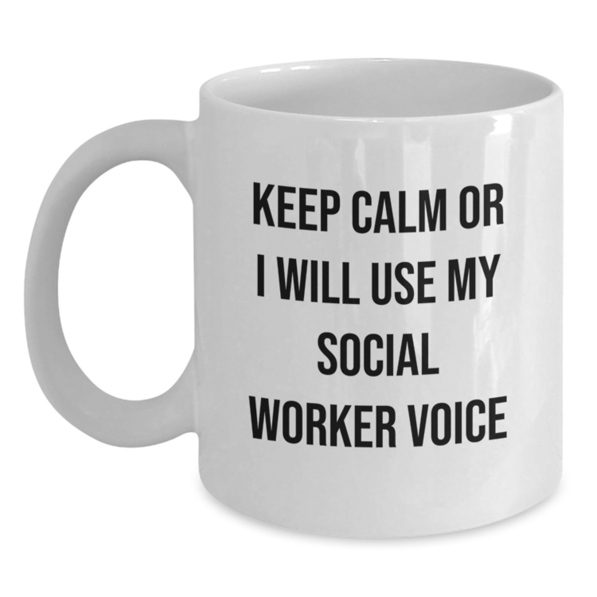 Social Worker Keepsake White Ceramic Coffee Mug for Him Birthday Gift - Main