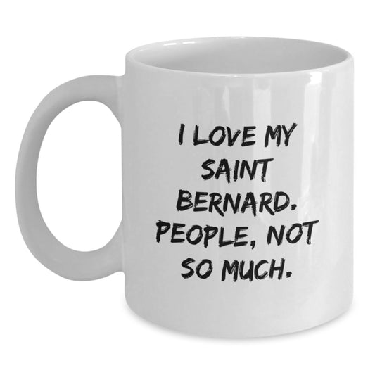 Funny Saint Bernard Dog Mugs Gifts for Him from Men Friends Valentine's - Main