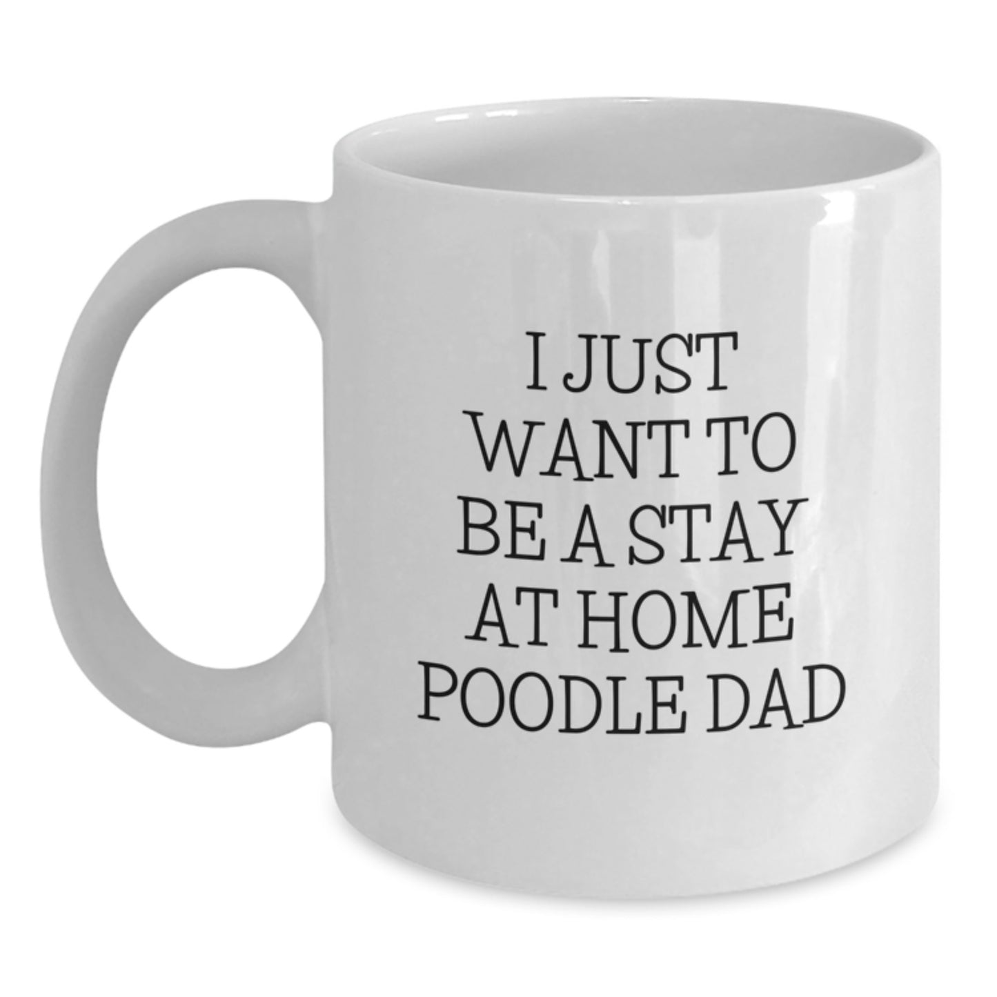 Poodle Dog Lover Gifts from Men to Friends on Valentine's Unique Poodle Dad Coffee Mug - Main