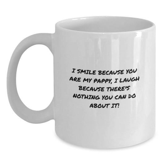 Funny Pappy White Coffee Mugs Gifts from Men, Women, Friends, or Family to Pappy on Graduation Unique Gifts - Main