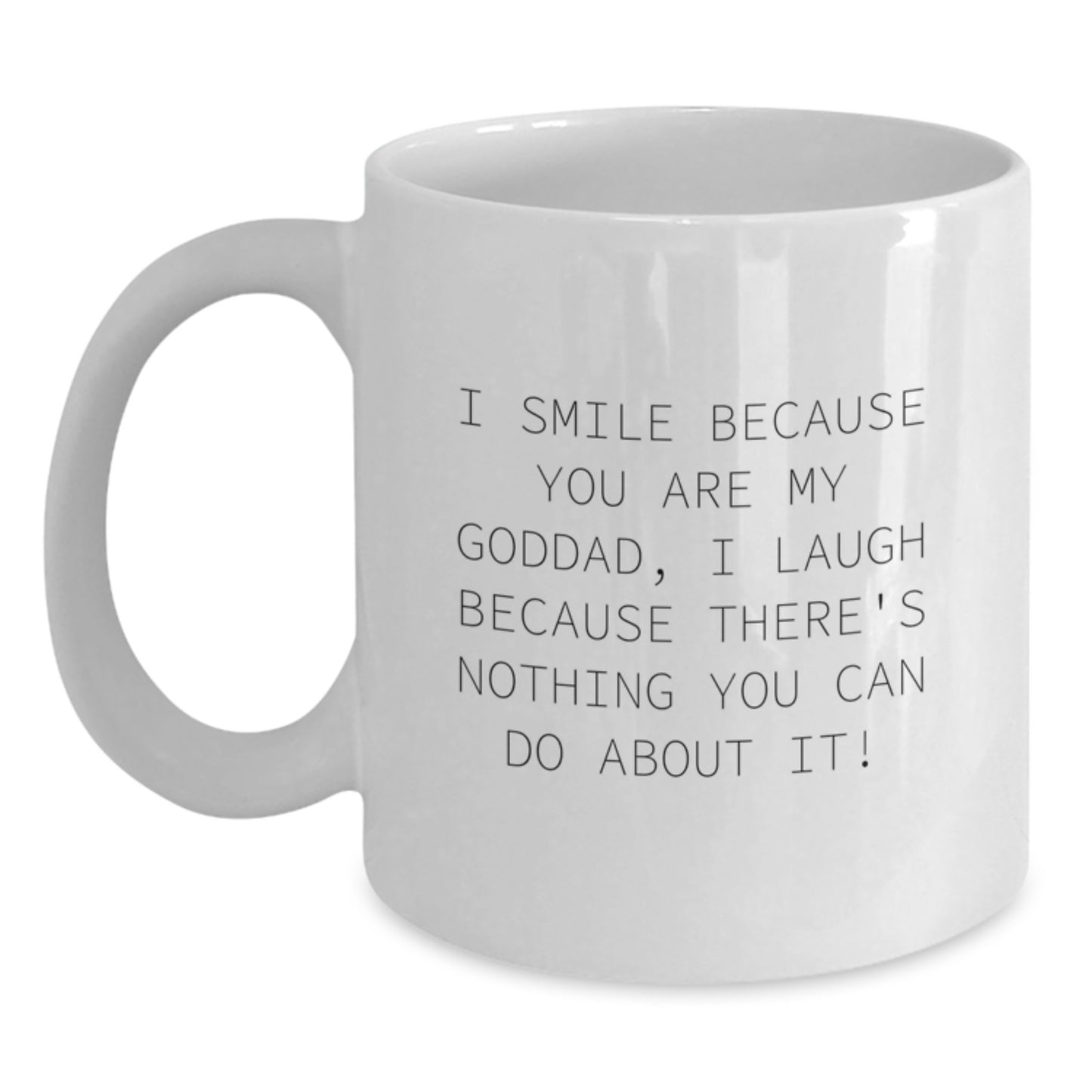 Birthday Gift for Her Goddad Keepsake White Ceramic Coffee Mug Present - Main
