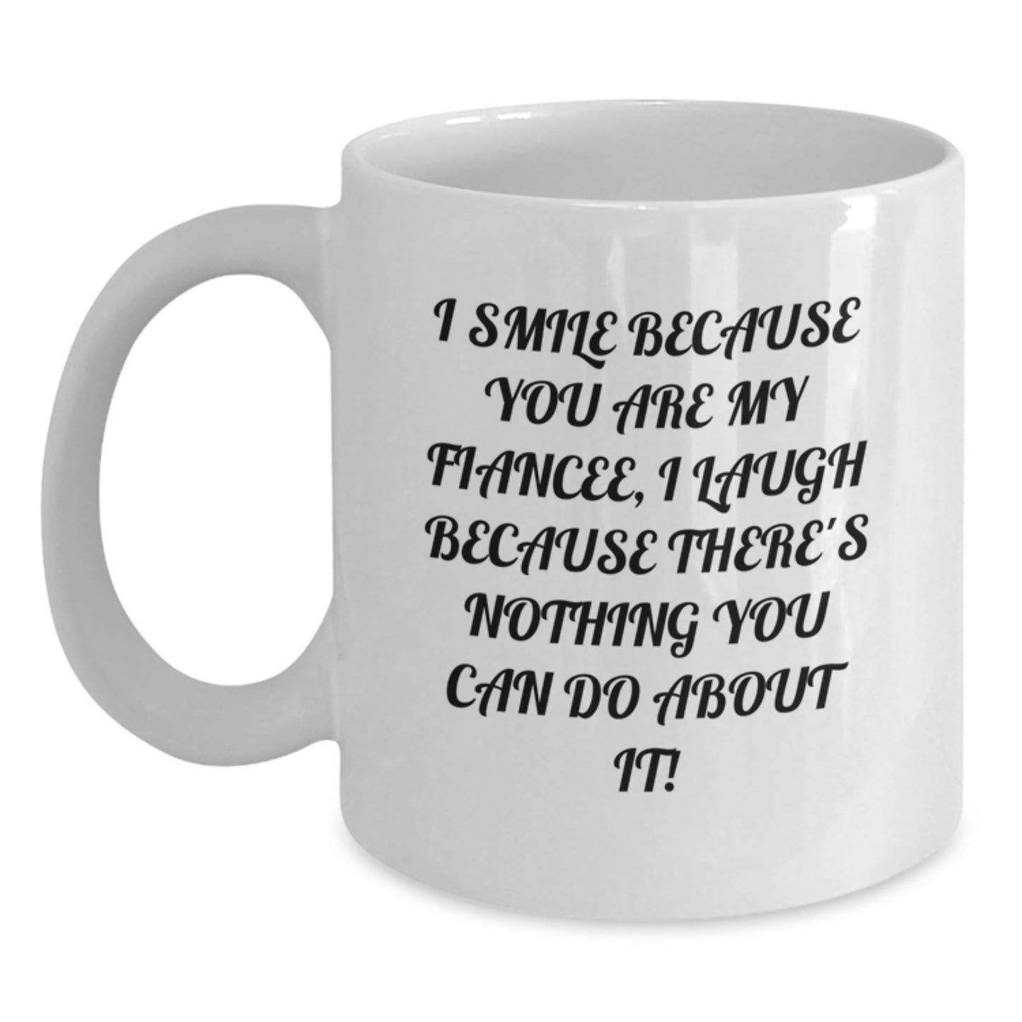 Fiancee Keepsake White Coffee Mug for Him 11oz Ceramic Birthday Gift - Main