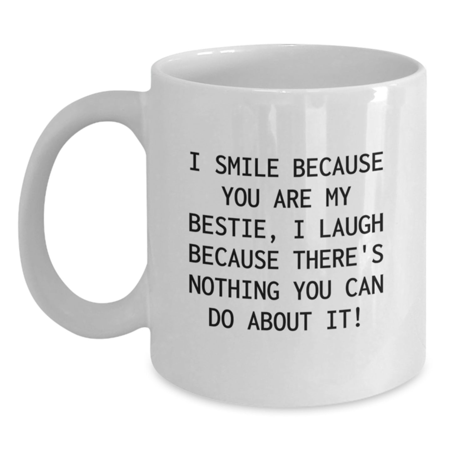 Bestie Keepsake White Ceramic Coffee Mug for Him Birthday Gift - Main