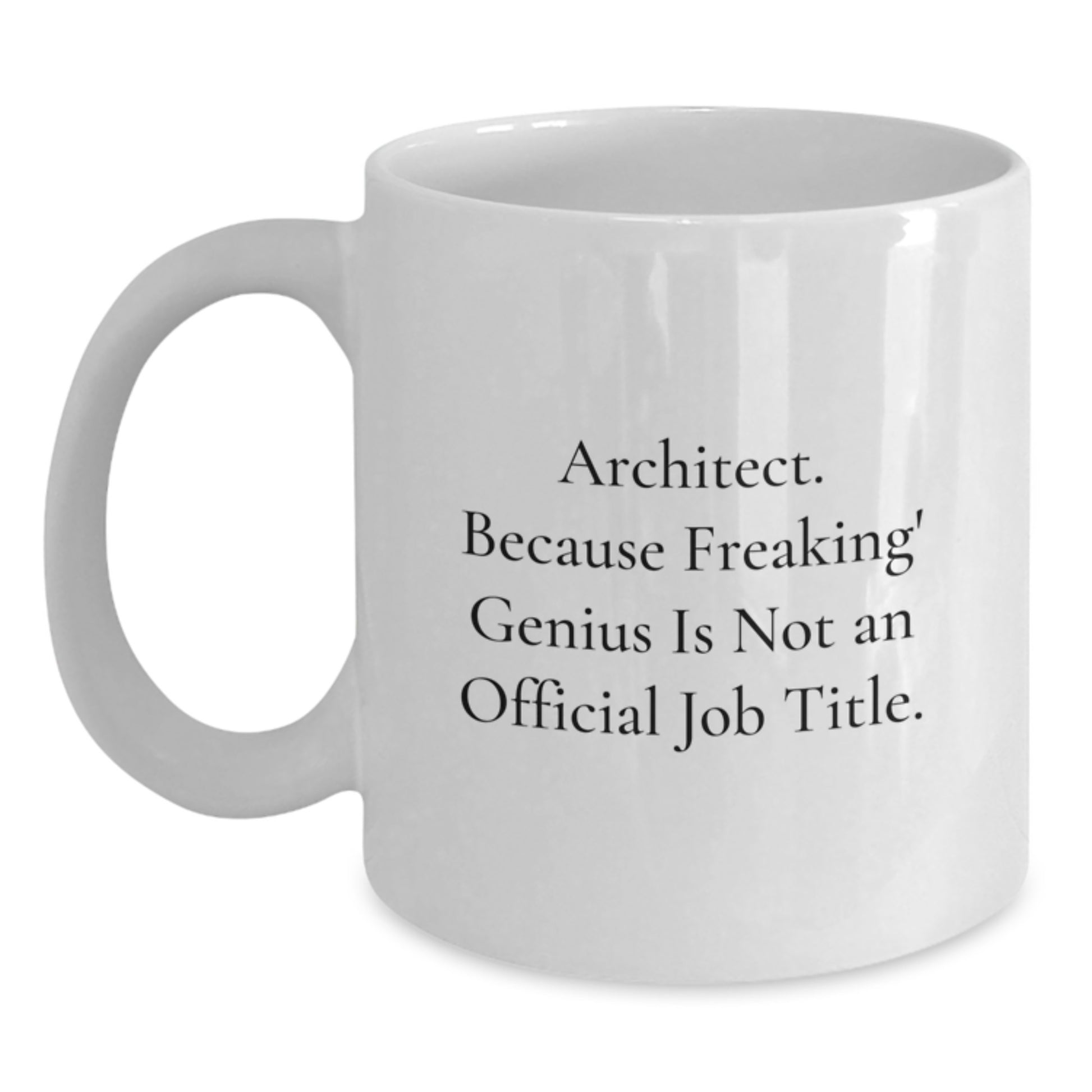 Architect Keepsake Mug for Him Birthday Gift with Coffee and Design - Main