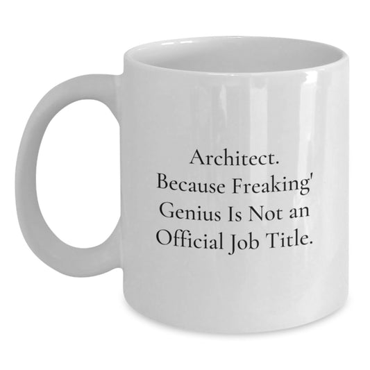Architect Keepsake Mug for Him Birthday Gift with Coffee and Design - Main