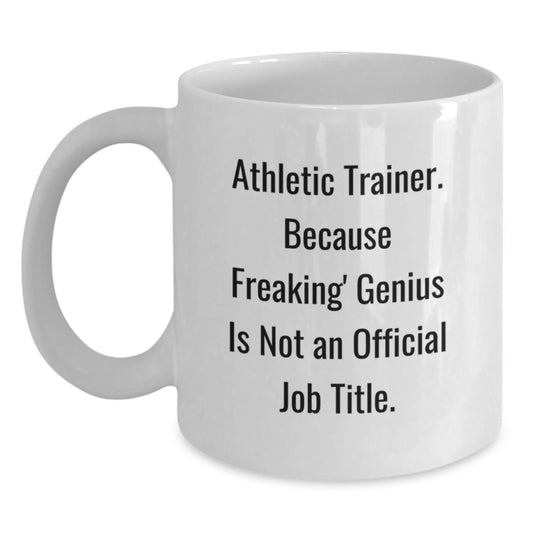Funny Athletic Trainer Gifts from Family for Mom on Mother's Day White Coffee Mug - Main