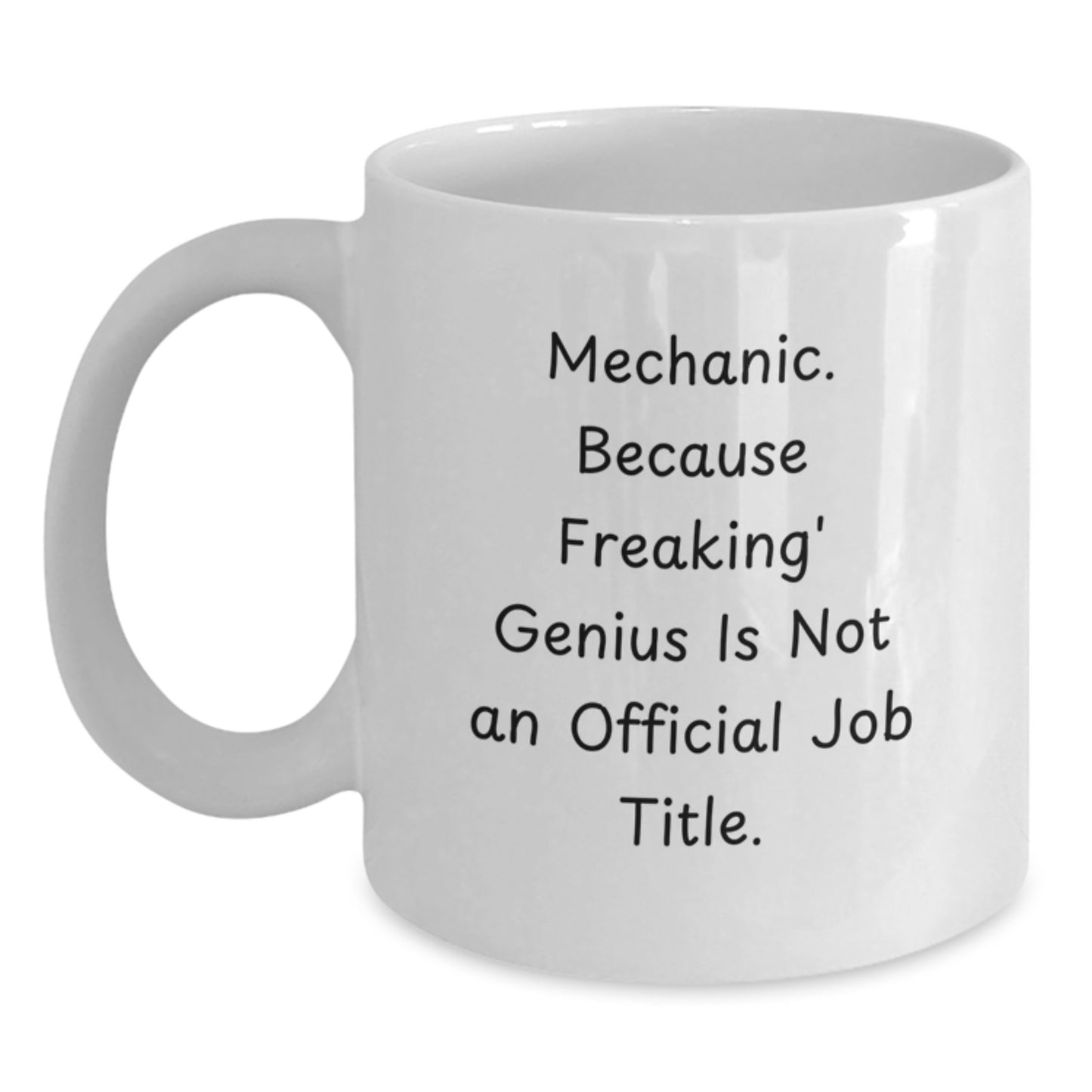 Mechanic Keepsake White Ceramic Coffee Mug for Him Birthday Gift - Main