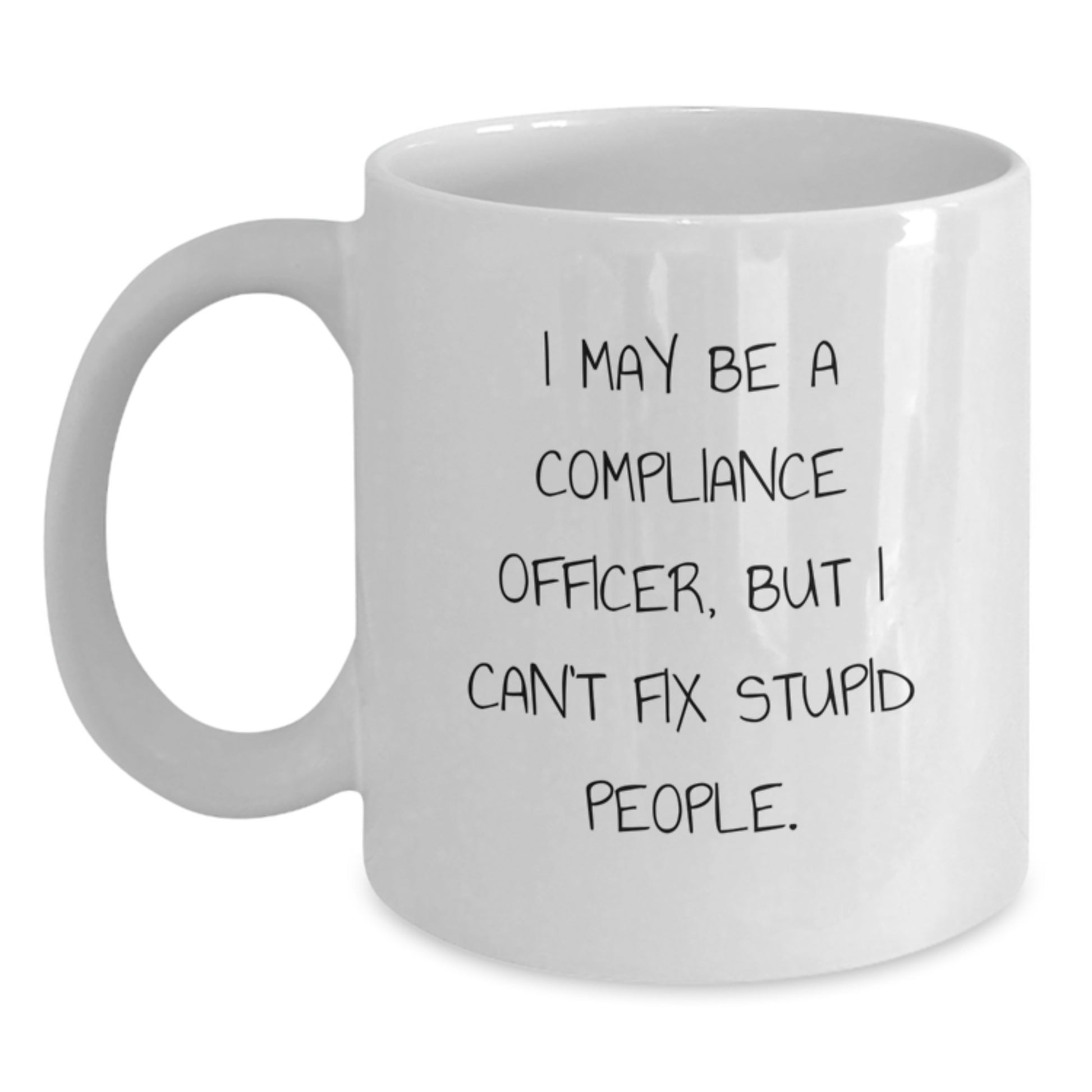 Compliance Officer Keepsake White Coffee Mug for Him Birthday Gift - Main