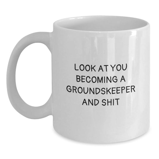 Funny groundskeeper White Coffee Mug Gifts from Men to groundskeeper on Mother's Day Unique - Main