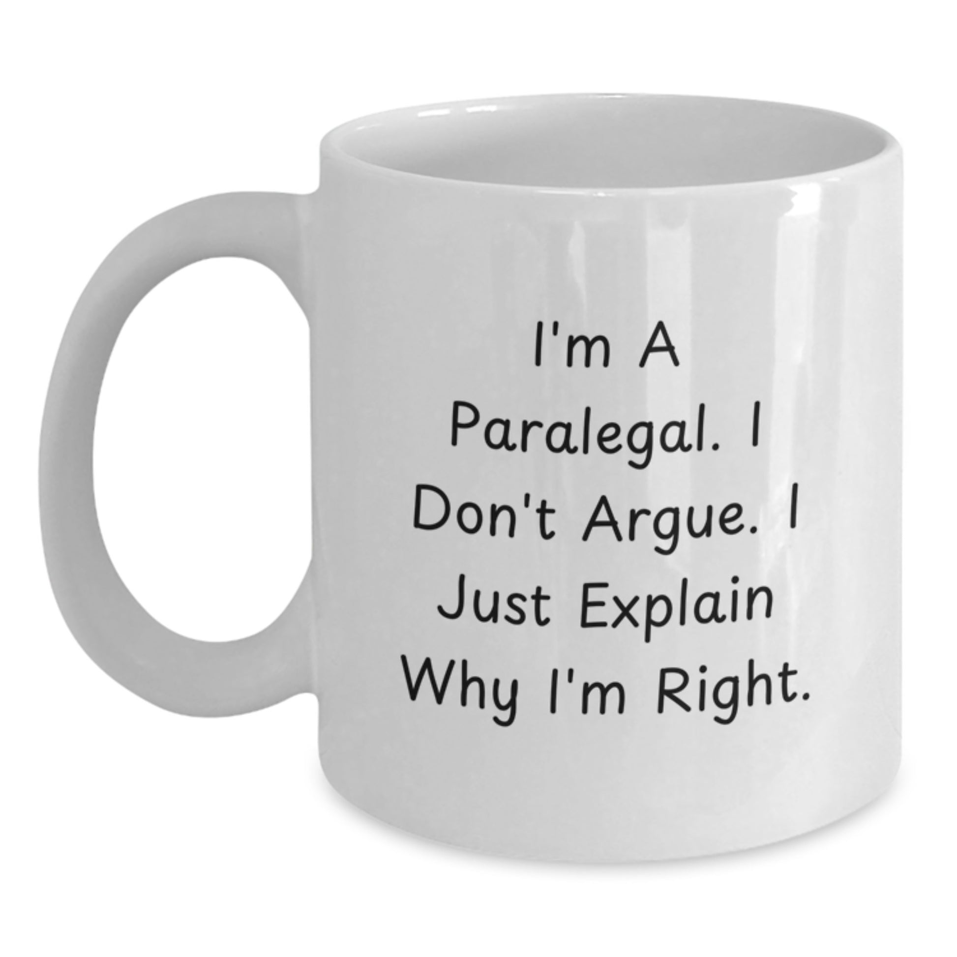 Birthday Gift Paralegal White Ceramic Coffee Mug for Her Present - Main