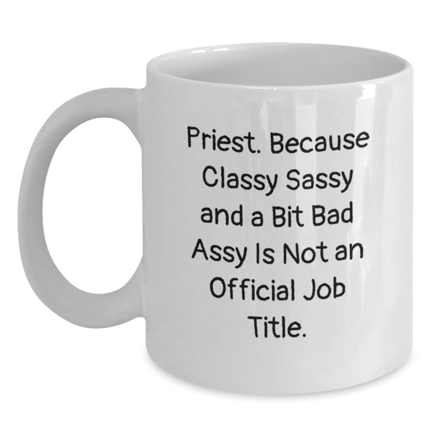 Priest Keepsake White Coffee Mug for Him Birthday Gift - Main
