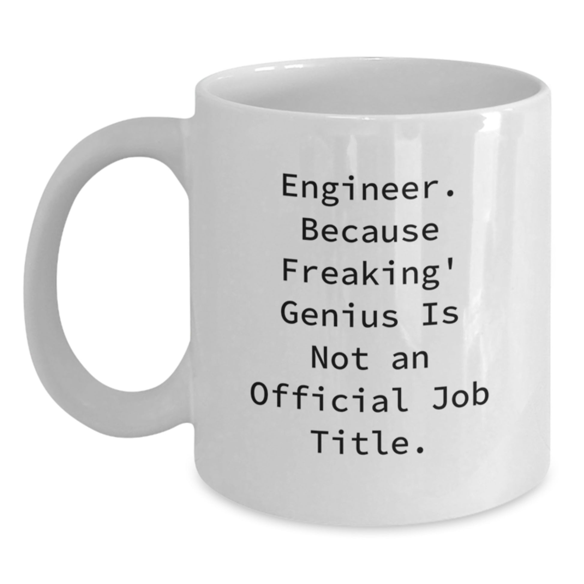 Engineer Keepsake White Ceramic Coffee Mug for Him Graduation Gift - Main