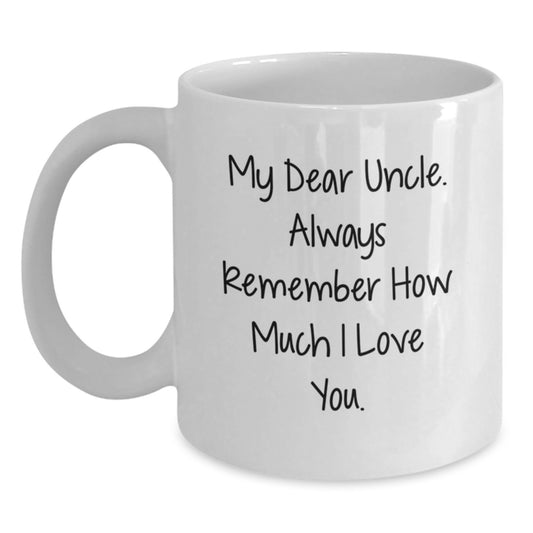 Funny Quotes Uncle Gifts from Men for Uncle Graduation Unique Gifts White Coffee Mug - Main