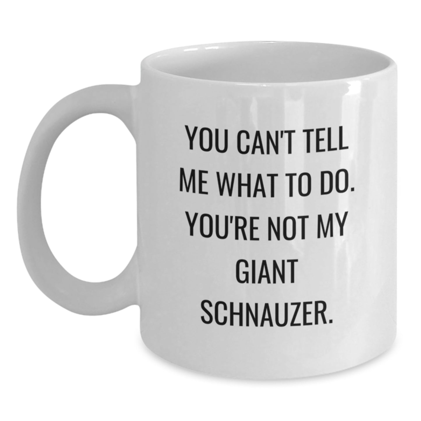 Funny Giant Schnauzer Dog White Coffee Mugs Gifts from Friends and Family for Birthday Unique - Main