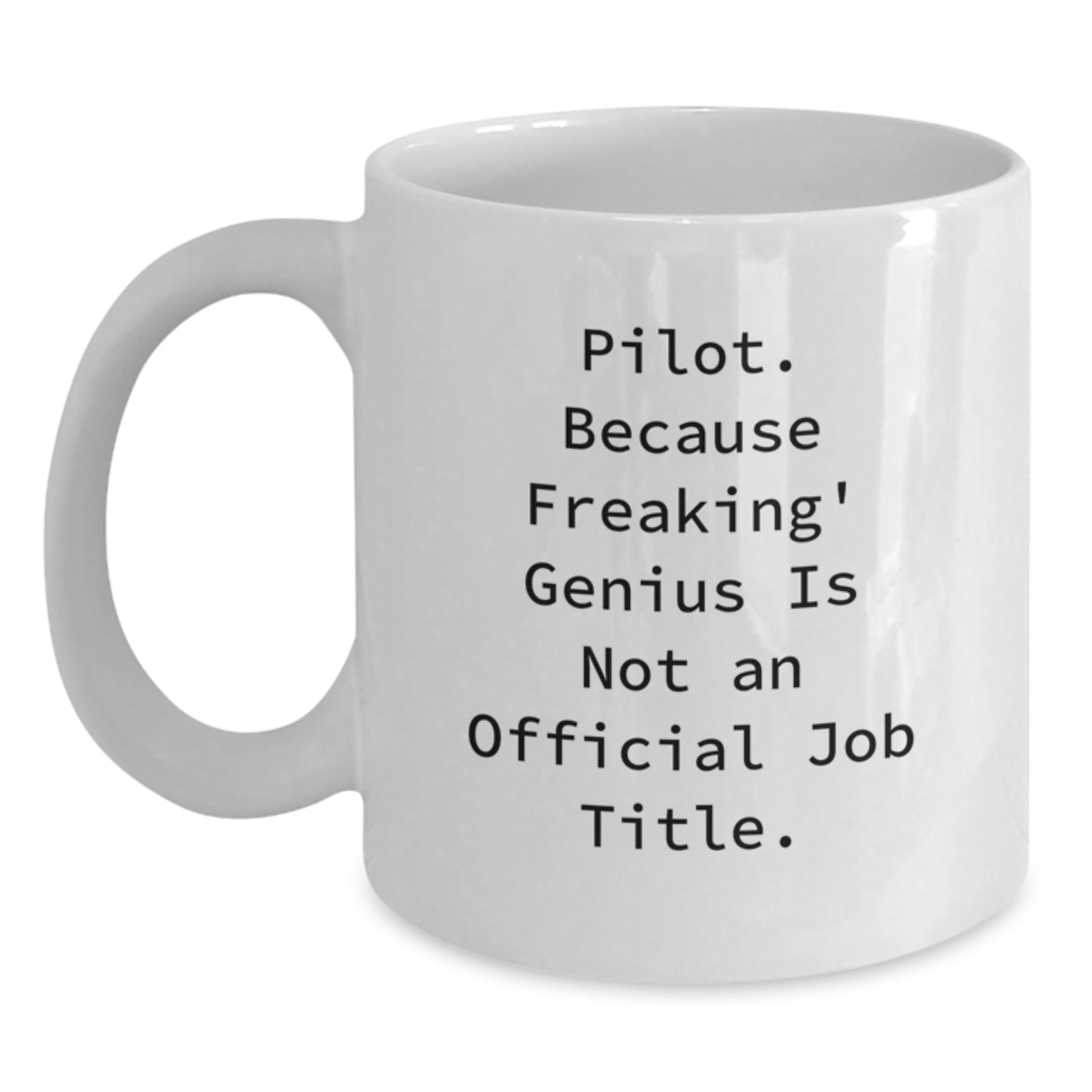 Funny Pilot Gifts for Friends, Unique White Coffee Mug with Inspirational Quote, Ideal Gifts from Family to Pilot Graduates - Main