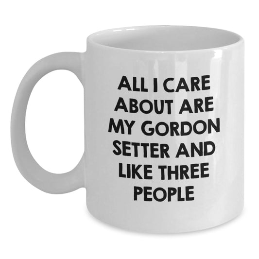 Gordon Setter Dog Lovers Funny Quote Coffee Mug Gifts from Family Friends for Birthday - Main