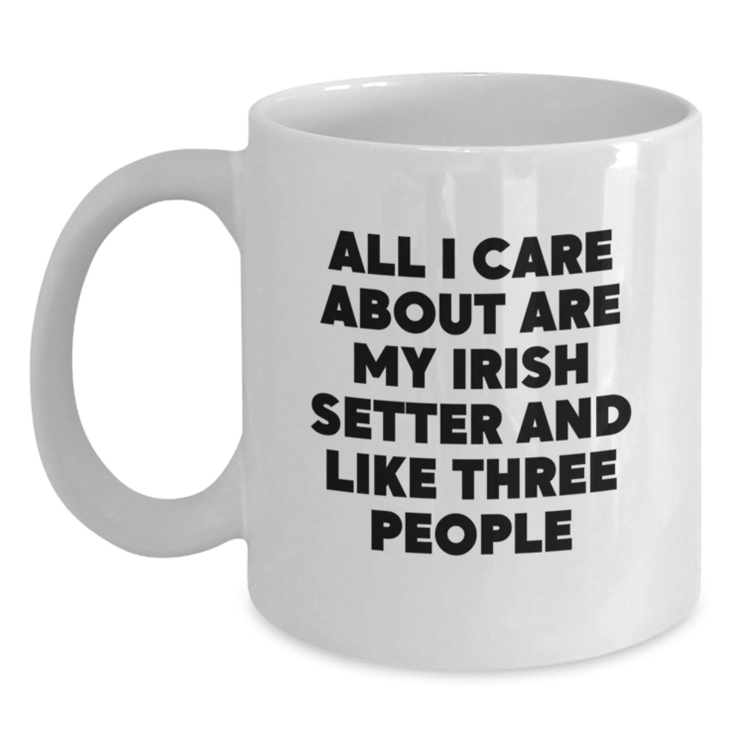 Funny Irish Setter Dog Mom Dad Gifts from Family Friends - White Coffee Mug for Birthday Irish Setter Dog Lover - Main