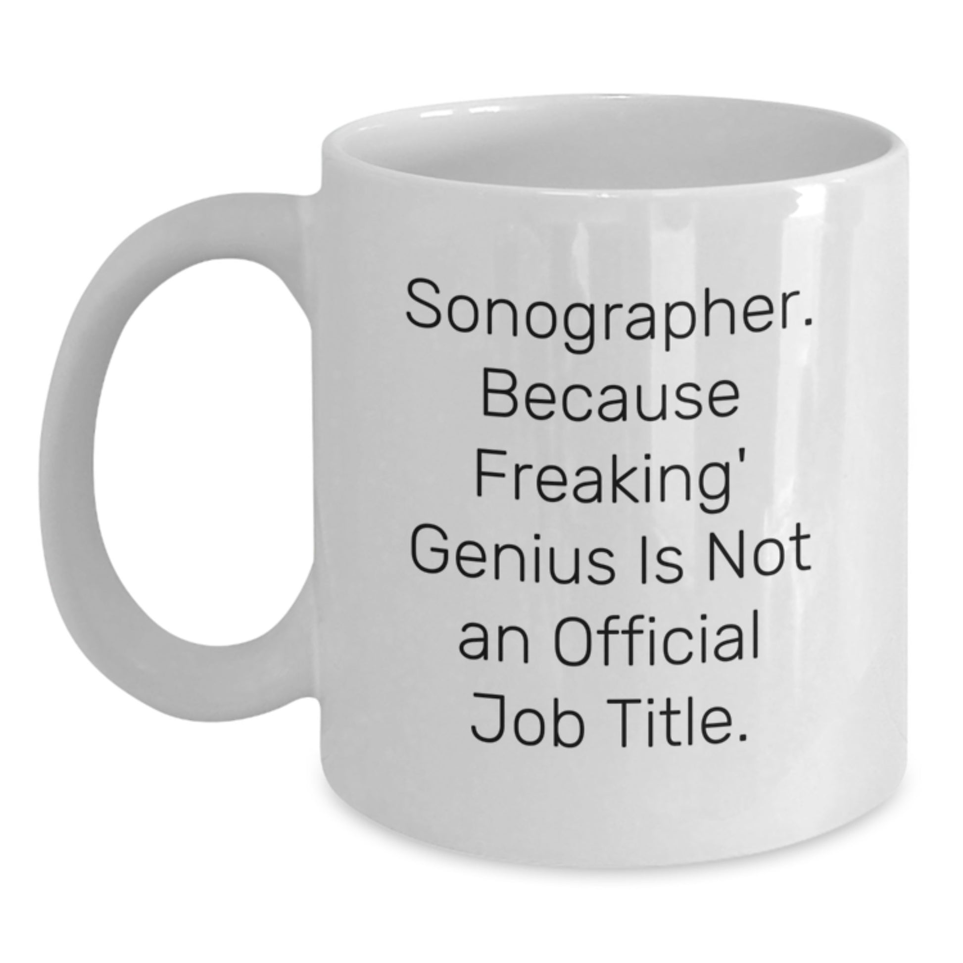 Sonographer Keepsake Ceramic White Coffee Mug for Him Graduation Gift - Main