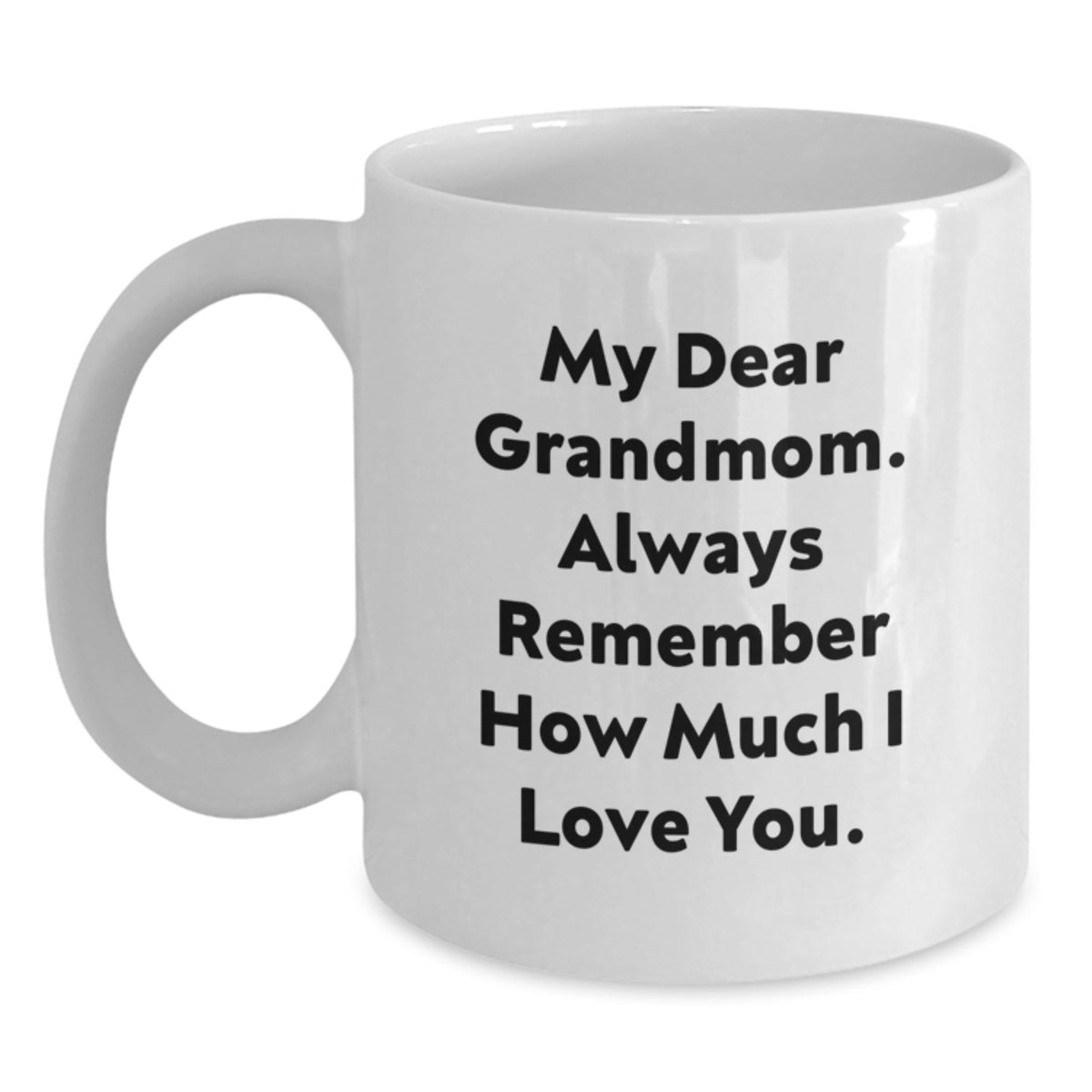 Grandmom Keepsake White Ceramic Coffee Mug for Him Christmas Gift - Main
