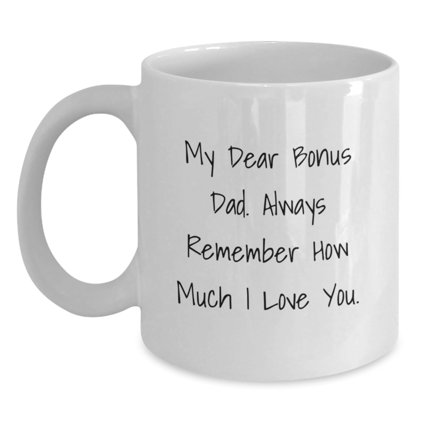 Bonus Dad Keepsake White Coffee Mug 11oz Birthday Gift for Him - Main
