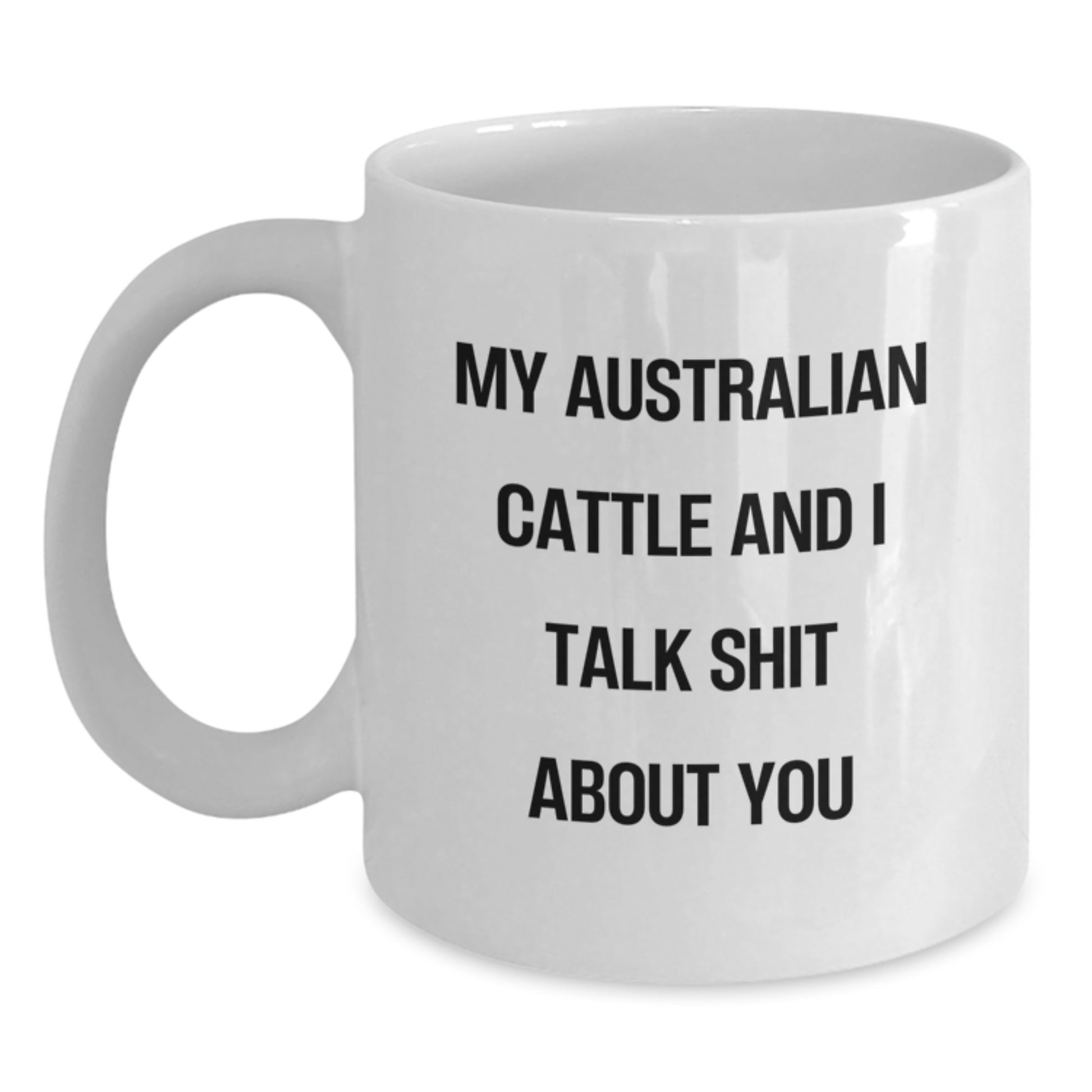Australian Cattle Dog Keepsake Ceramic White Mug for Him Birthday Gift - Main