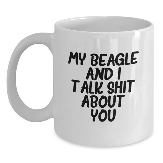 Beagle Keepsake Mug for Him Graduation Gift – White 11oz Ceramic - Main