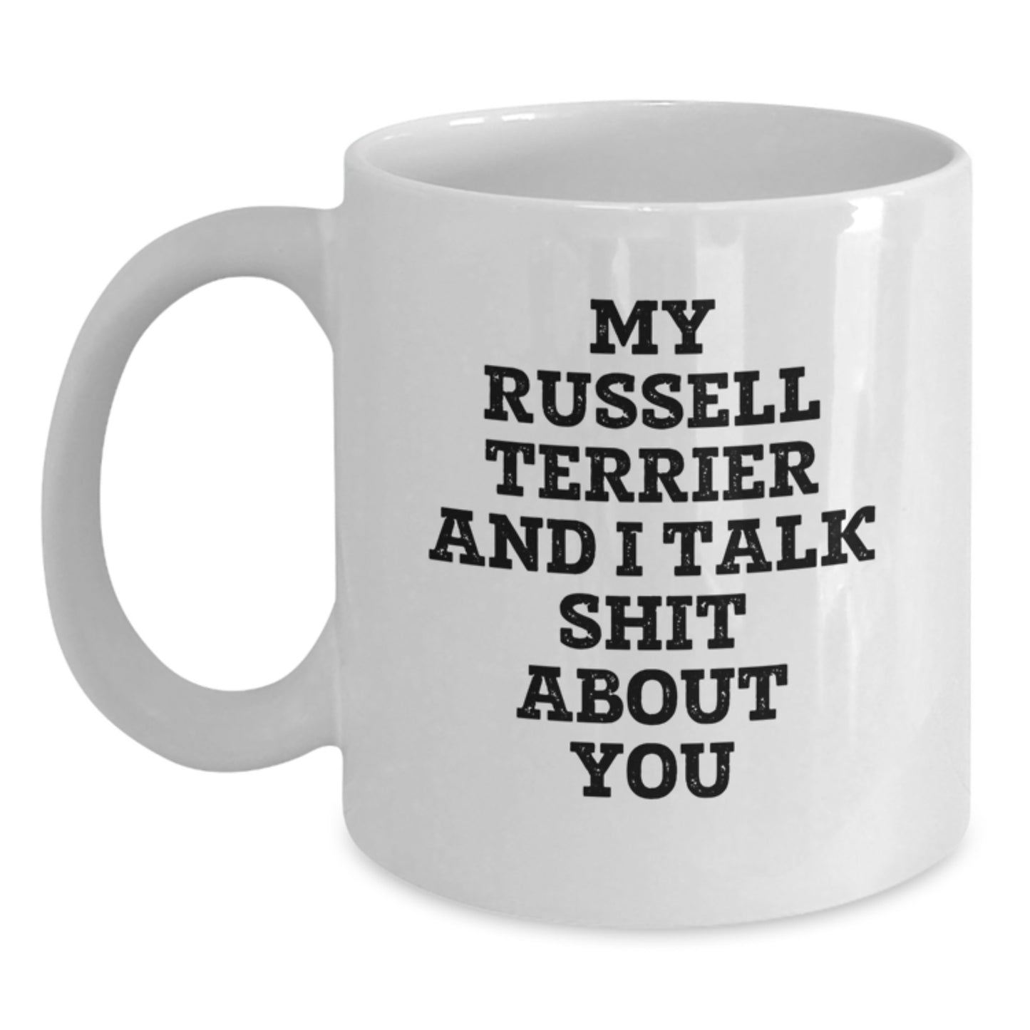 Funny Russell Terrier Dog Mugs for Graduation Unique Gifts from Friends to Men Women Family - Main