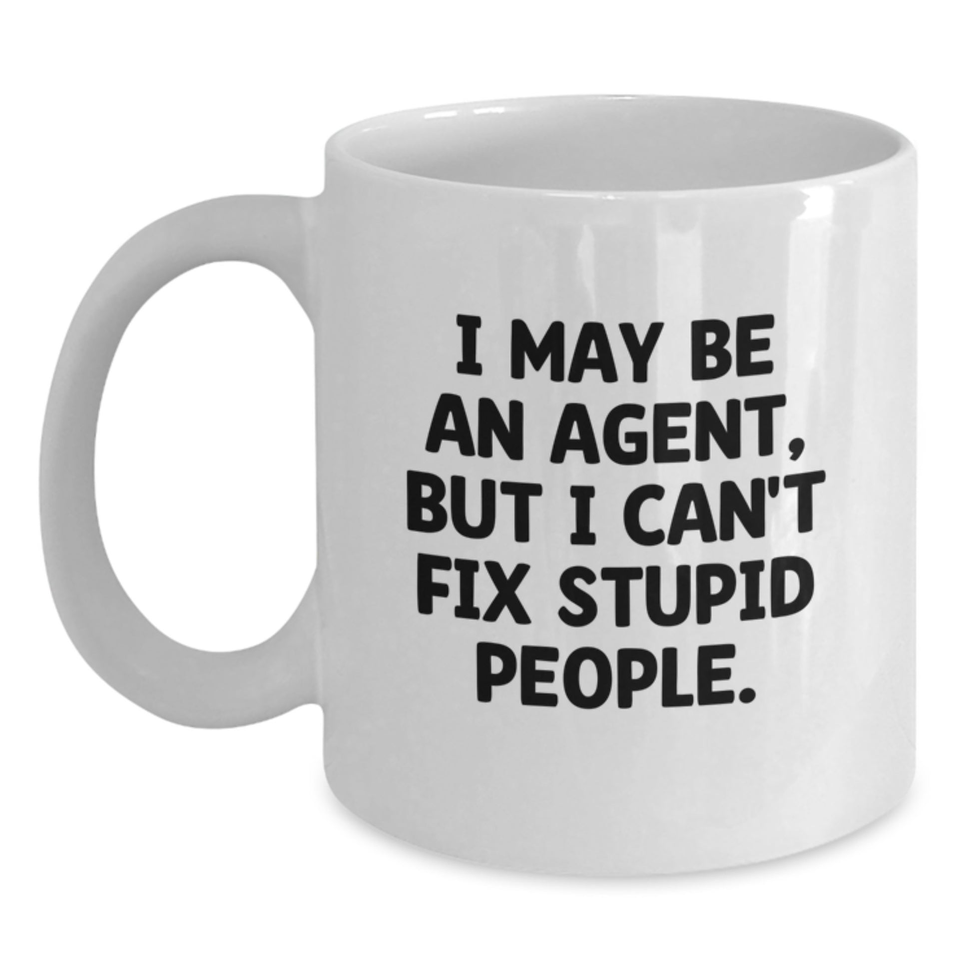 Agent Keepsake White Coffee Mug for Him Surprise Graduation Gift Ceramic - Main