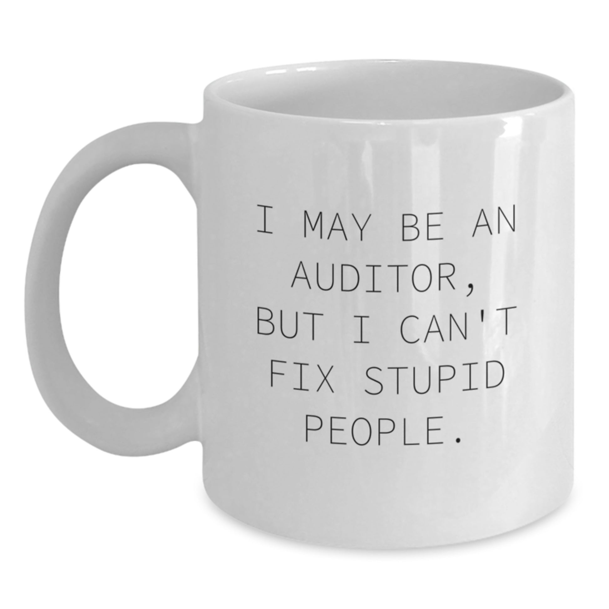 Auditor Keepsake White Coffee Mug Birthday Gift for Him - Main