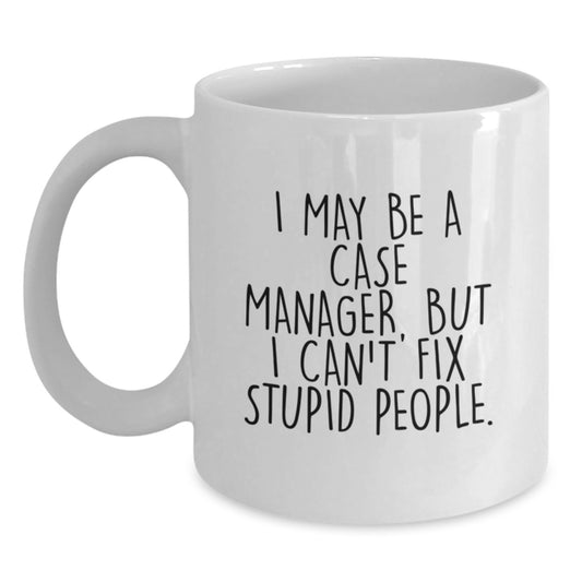 Case Manager Keepsake Mug for Him Birthday Gift White Ceramic 11oz - Main