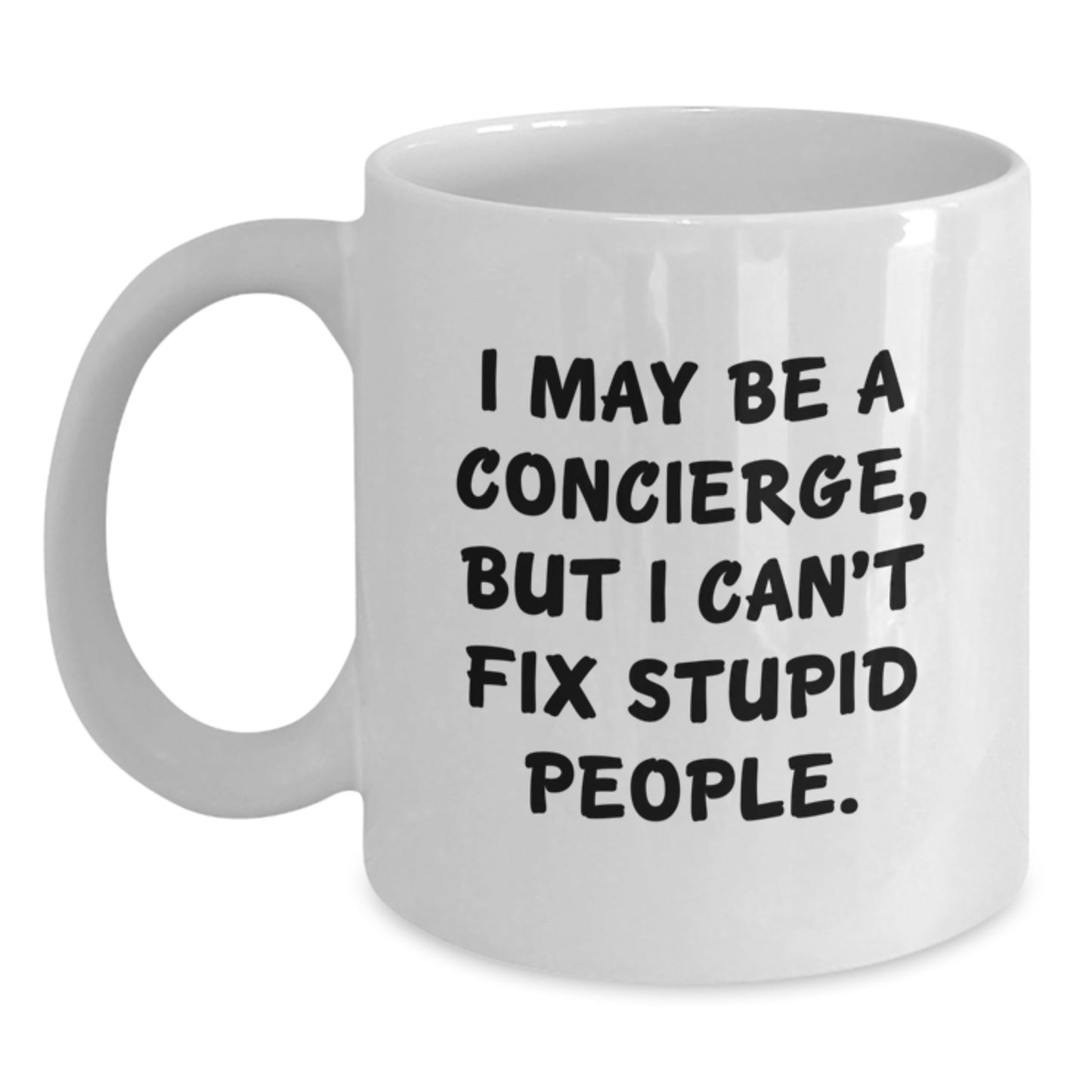 Birthday Gift Concierge White Coffee Mug for Her Present - Main