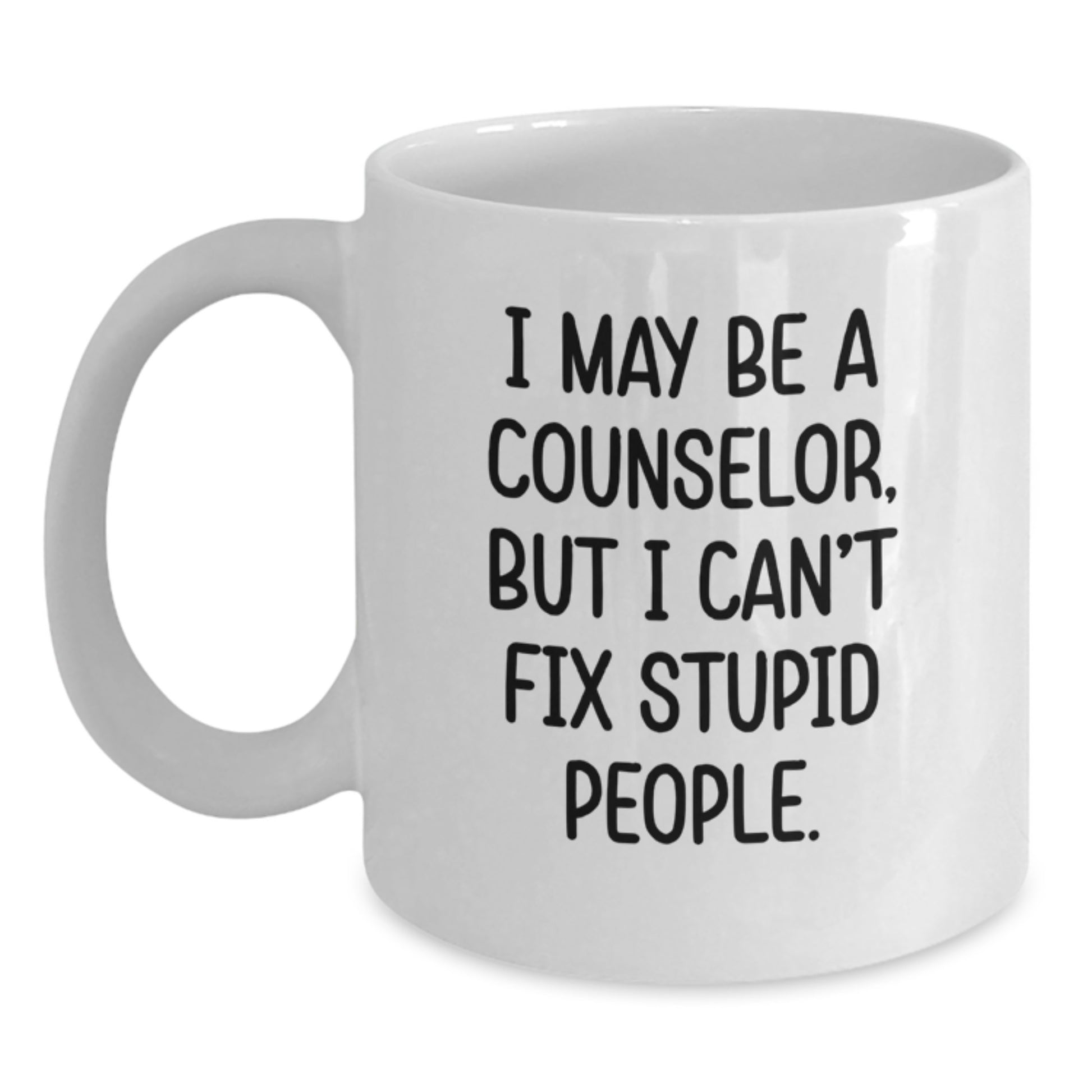 Birthday Gift for Her Counselor White Coffee Mug Present - Main