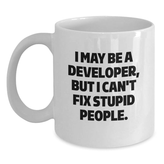 Developer Humor Funny Coffee Mug Gifts from Friends for Developers Graduation Unique - Main