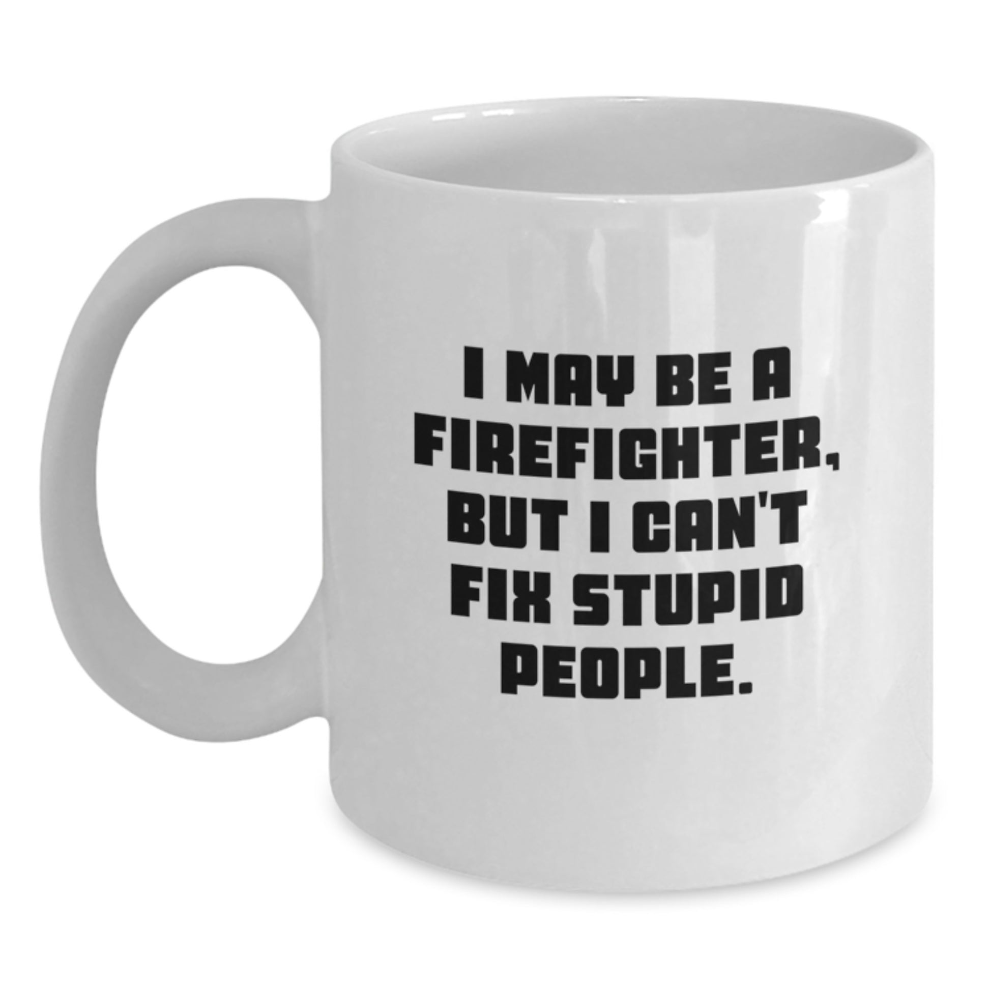 Firefighter Keepsake Ceramic Mug for Him Surprise Birthday Gift 11oz - Main