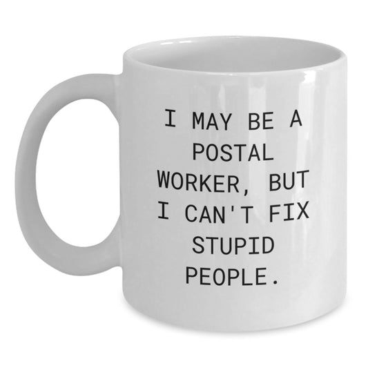 Postal Worker White Coffee Mug Keepsake for Him Graduation Gift - Main