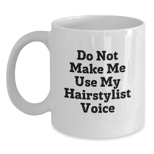 Hairstylist Keepsake Mug for Him Graduation Gift White Ceramic 11oz - Main
