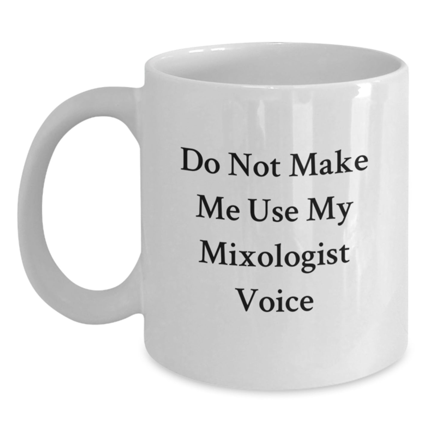 Birthday Gift Mixologist White Mug Present for Her - Main