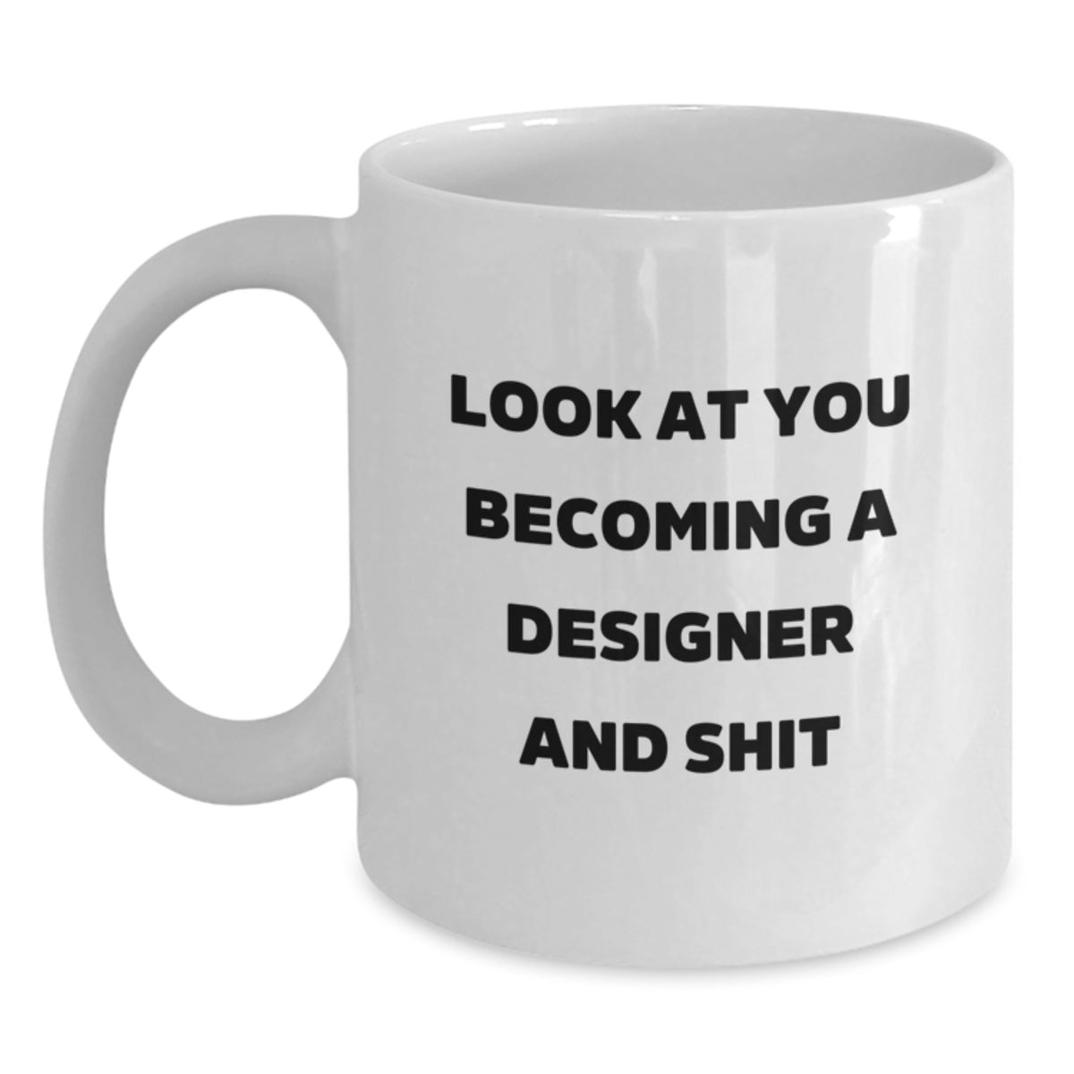Funny Designer White Coffee Mug for Designer Men - Unique Valentine's Gifts from Friends - Main