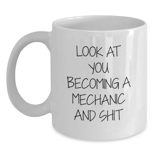 Mechanic Keepsake Mug for Him Birthday Gift – 11oz Ceramic and 15oz - Main