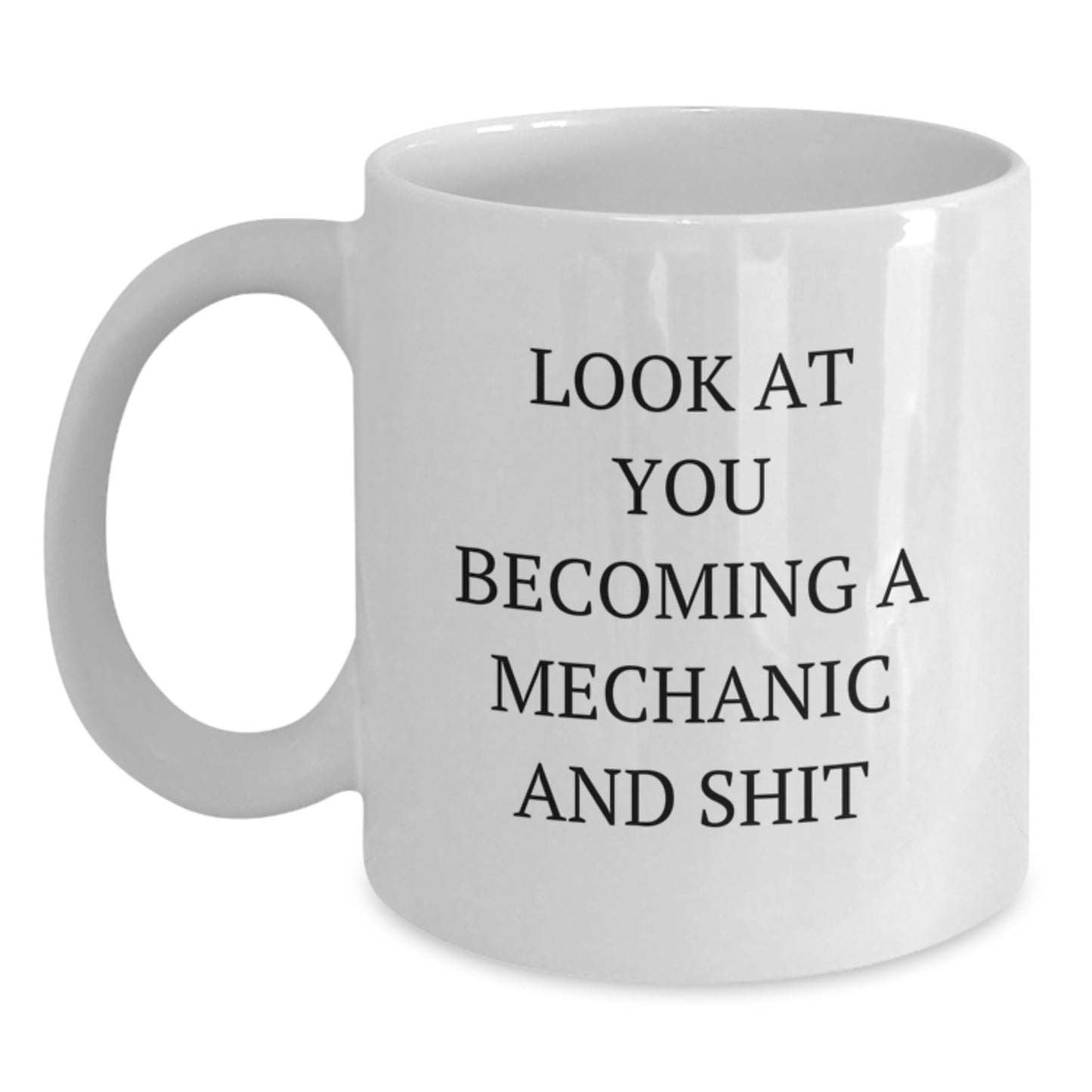 Birthday Gift Mechanic White Coffee Mug for Her Present - Main