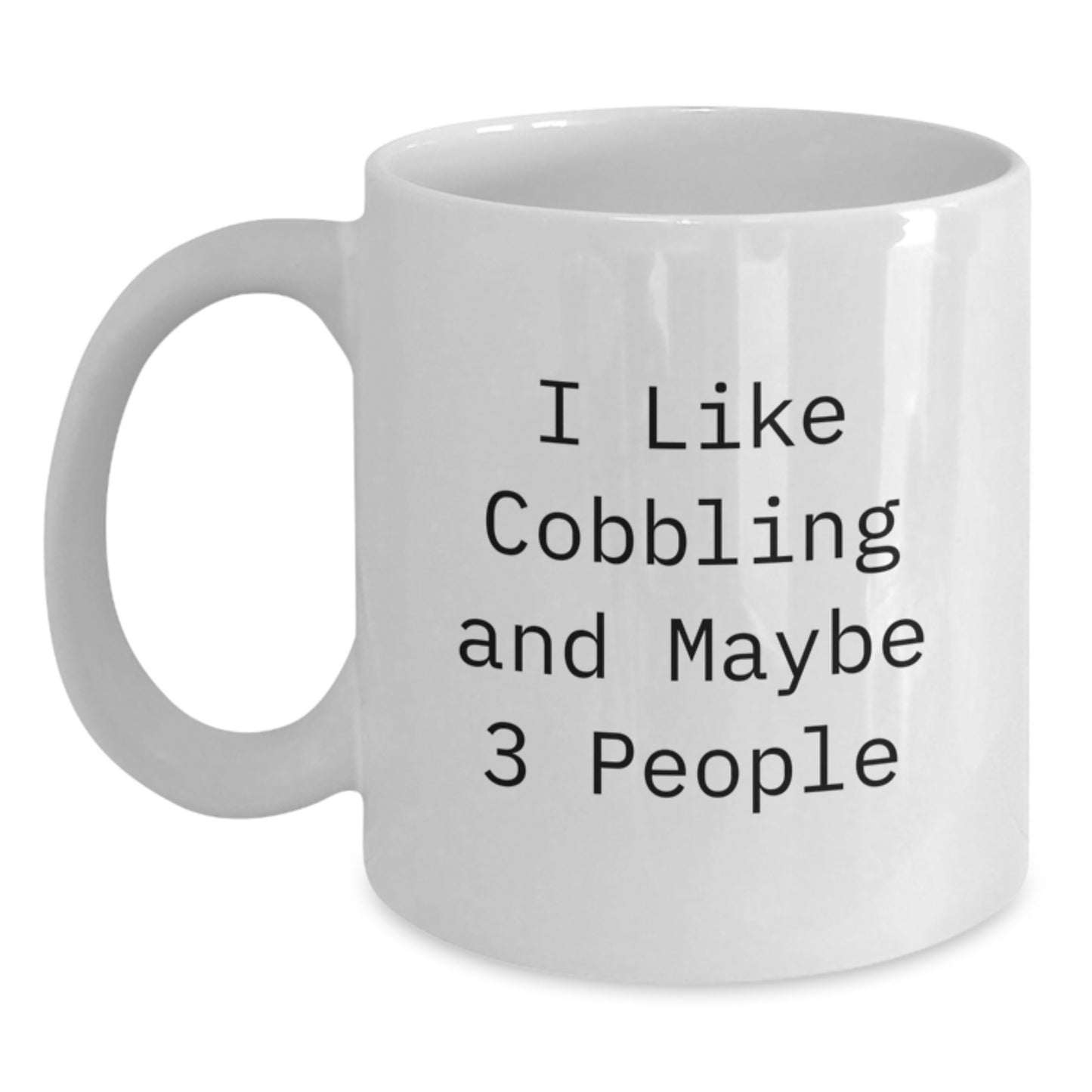 Cobbling Keepsake White Coffee Mug for Him Birthday Gift - Main